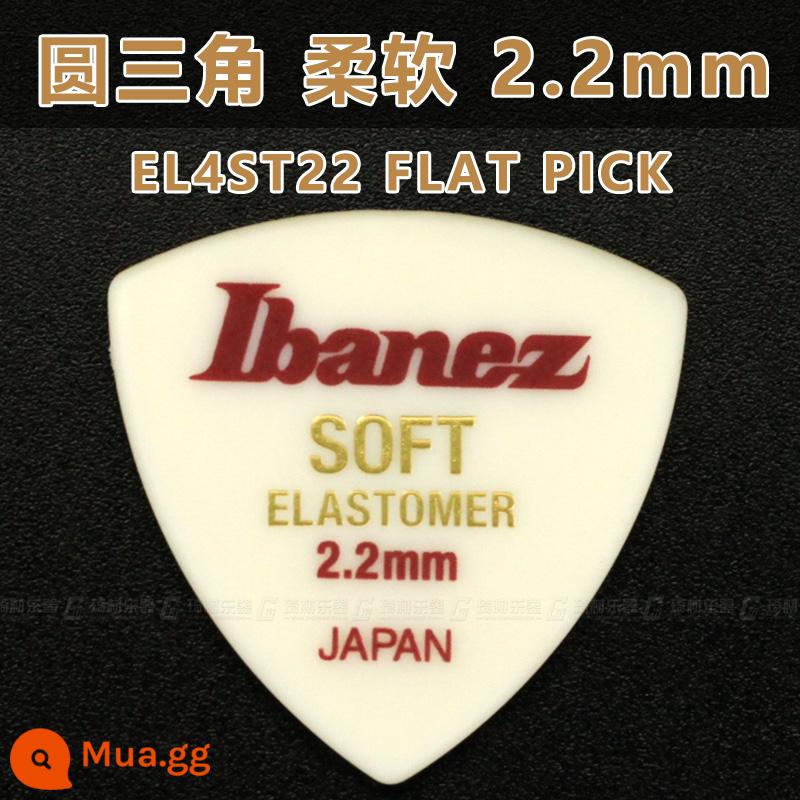 Chất liệu Qi Ibanez Ibana Elastomer Bakelite mái chèo đàn guitar dân gian Nhựa đàn hồi cao sản xuất tại Nhật Bản - EL4ST22 tam giác tròn 2.2mm