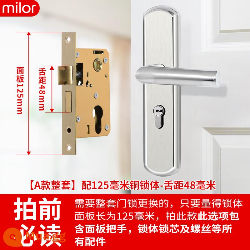 Khóa cửa phòng ngủ trong nhà trong nhà -nhà cửa khóa cửa gỗ miễn phí -cửa điều chỉnh cửa tay cầm tay cầm tay tay cầm tay tay cầm tay cầm tay cầm tay cầm tay cầm tay cầm tay cầm tay cầm tay cầm tay - [Một bộ hoàn chỉnh] Thân khóa 125 - khoảng cách lưỡi 48