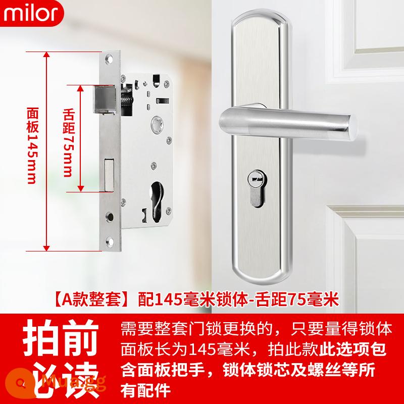 Khóa cửa phòng ngủ trong nhà trong nhà -nhà cửa khóa cửa gỗ miễn phí -cửa điều chỉnh cửa tay cầm tay cầm tay tay cầm tay tay cầm tay cầm tay cầm tay cầm tay cầm tay cầm tay cầm tay cầm tay cầm tay - [Một bộ hoàn chỉnh] Thân khóa 145 - khoảng cách lưỡi 75