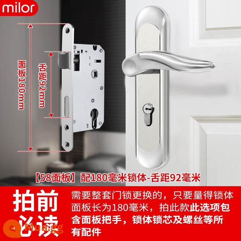 Khóa cửa phòng ngủ trong nhà trong nhà -nhà cửa khóa cửa gỗ miễn phí -cửa điều chỉnh cửa tay cầm tay cầm tay tay cầm tay tay cầm tay cầm tay cầm tay cầm tay cầm tay cầm tay cầm tay cầm tay cầm tay - 58 tấm [trọn bộ] Thân khóa 180 - khoảng cách lưỡi 92