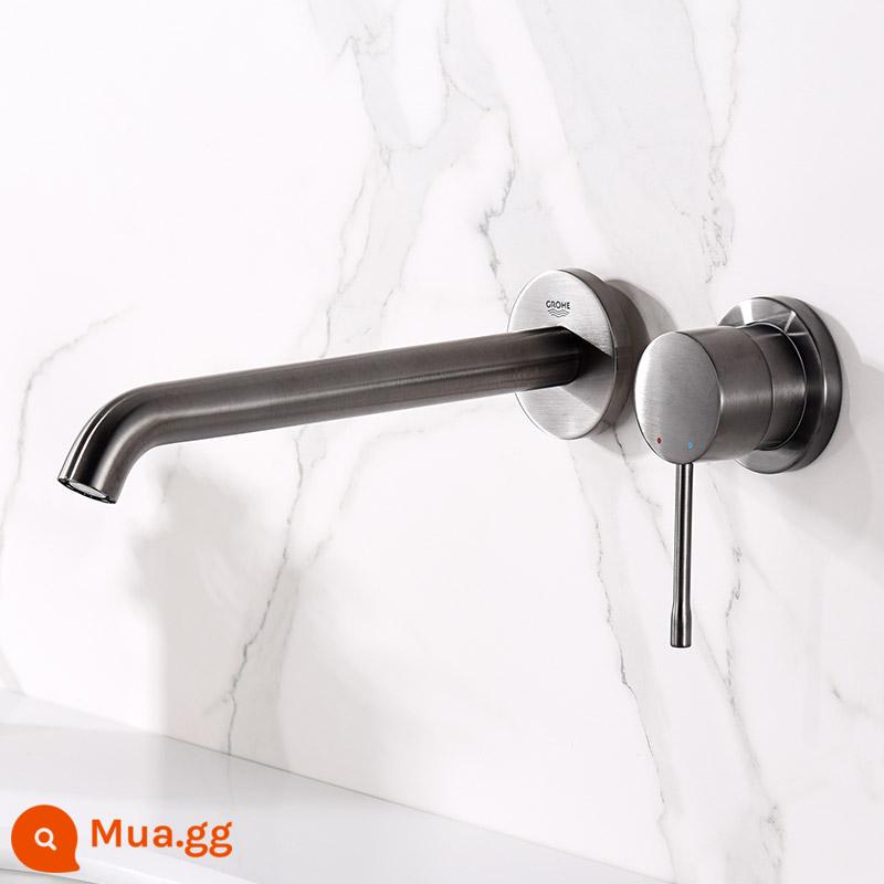 Grohe Đức Vòi chậu âm tường Grohe âm tường nóng lạnh âm tường màu âm tường ngoài vòi - Vòi ổ cắm trên tường Châu Âu-màu xám than chì