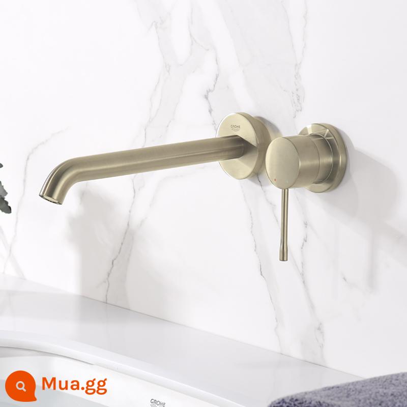 Grohe Đức Vòi chậu âm tường Grohe âm tường nóng lạnh âm tường màu âm tường ngoài vòi - Vòi nước trên tường châu Âu được chải bằng niken