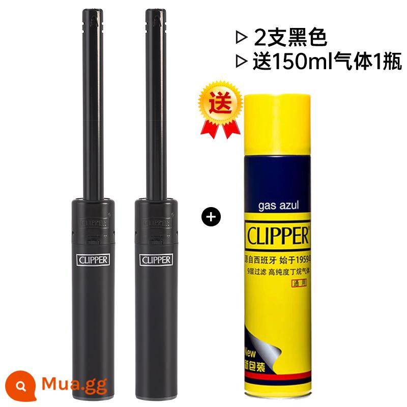 Clifford Bếp Gas Đặc Biệt Tay Cầm Dài Bật Lửa Bền Đánh Lửa Súng Thương Mại Mở Rộng Tay Cầm Dài Sử Dụng Nhà Bếp - Đen 2 chai + gas 150ml