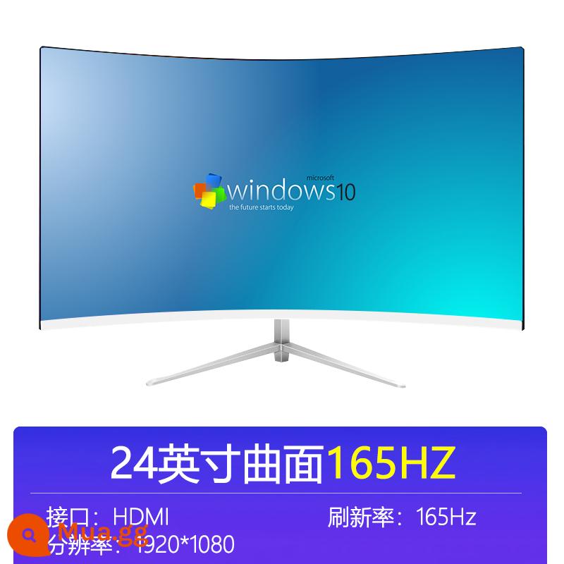 Màn hình 24 inch 75hz cong 4K HD 27 không viền 2K144 thể thao điện tử 22 chơi game văn phòng bảo vệ mắt IPS - Model chơi game màn hình cong 24 inch 165hz [1080P+165HZ]