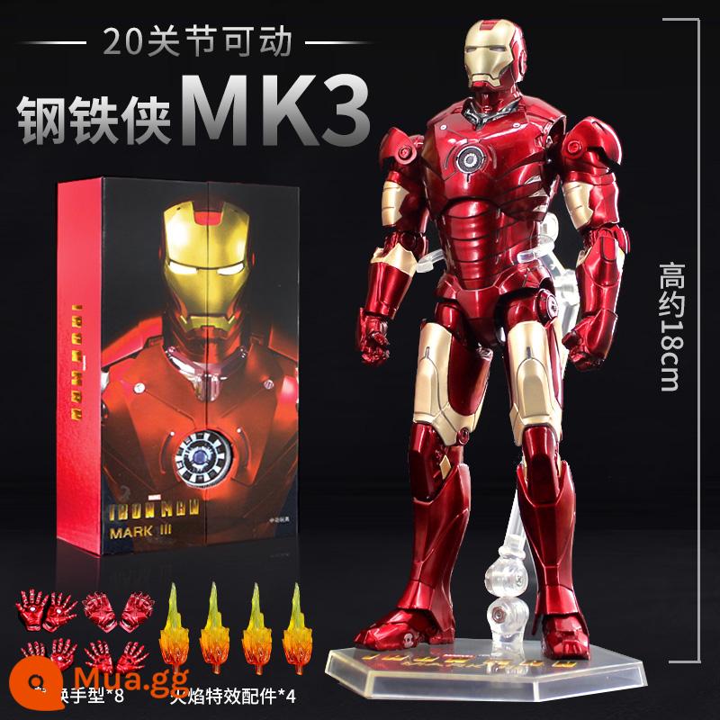 Zhongdong Iron Man MK50 Mẫu Marvel 3 Mark 4 Dạ Quang Mẫu 85 Đồ Trang Trí 7 Bộ 2 Trẻ Em 6 Quà Tặng Nam 1 - Phiên bản kỷ niệm 10 năm [MK3] Iron Man