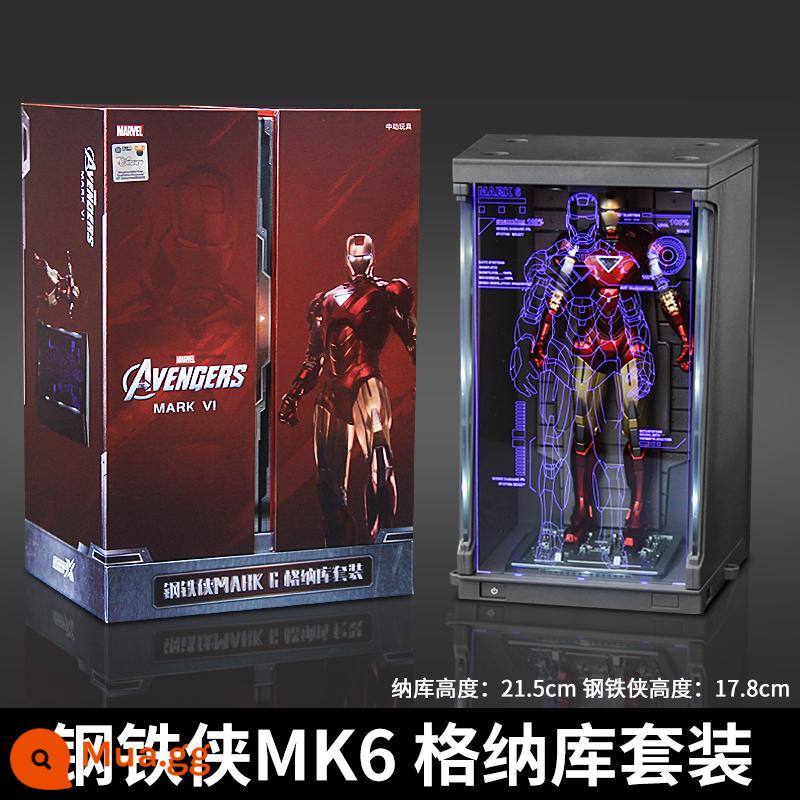 Zhongdong Iron Man MK50 Mẫu Marvel 3 Mark 4 Dạ Quang Mẫu 85 Đồ Trang Trí 7 Bộ 2 Trẻ Em 6 Quà Tặng Nam 1 - [Bộ Gnaku Phát Sáng] MK6 Iron Man + Gnaku