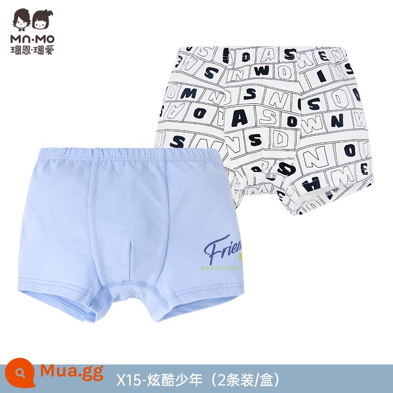 Mao En Mao love bé trai quần sịp boxer cotton cotton trẻ em quần short boxer bé trai tuổi teen - X15-ngầu trai