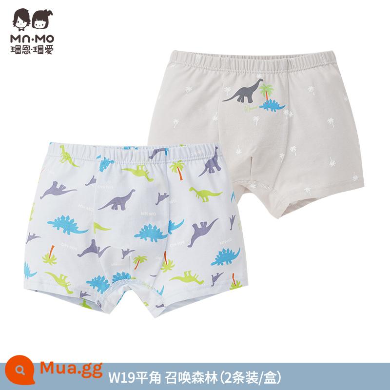 Mao En Mao love bé trai quần sịp boxer cotton cotton trẻ em quần short boxer bé trai tuổi teen - W19#Rừng triệu hồi