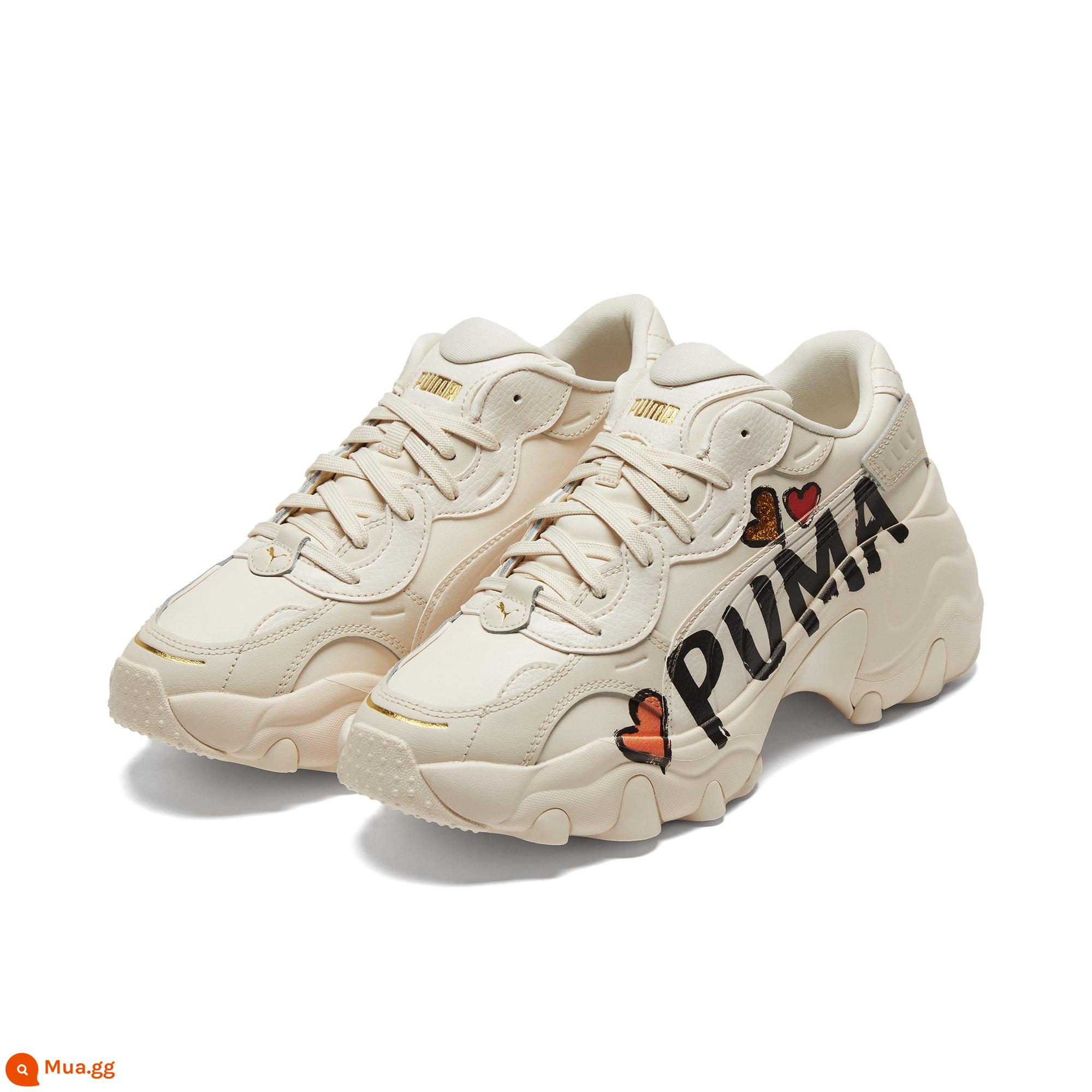 [Giày bố đế dày] Giày thường ngày PUMA nữ PULSAR WEDGE - Trắng nhạt-trắng-trắng-38525201