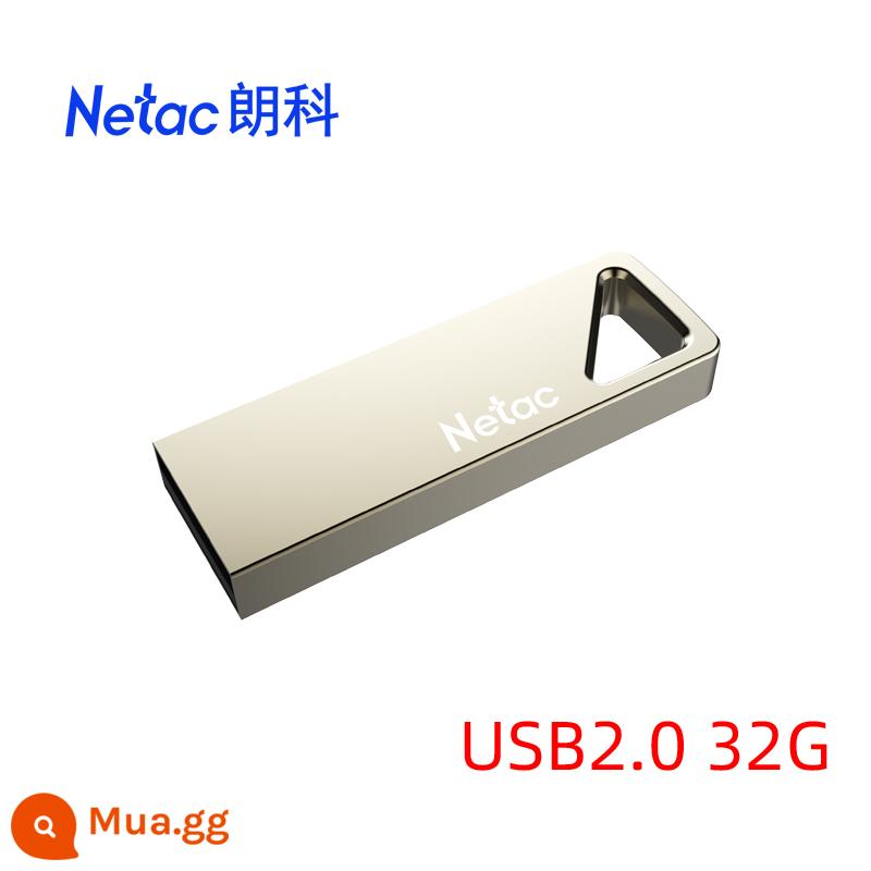 Netac Langke U326 Ổ Đĩa U 32G Tùy Chỉnh Doanh Nghiệp LOGO Chữ Mã Hóa Kim Loại Đèn LED Cổng USB Tặng Dịu Dàng Ổ Đĩa Flash - Đĩa U 32 [chuẩn 2.0]