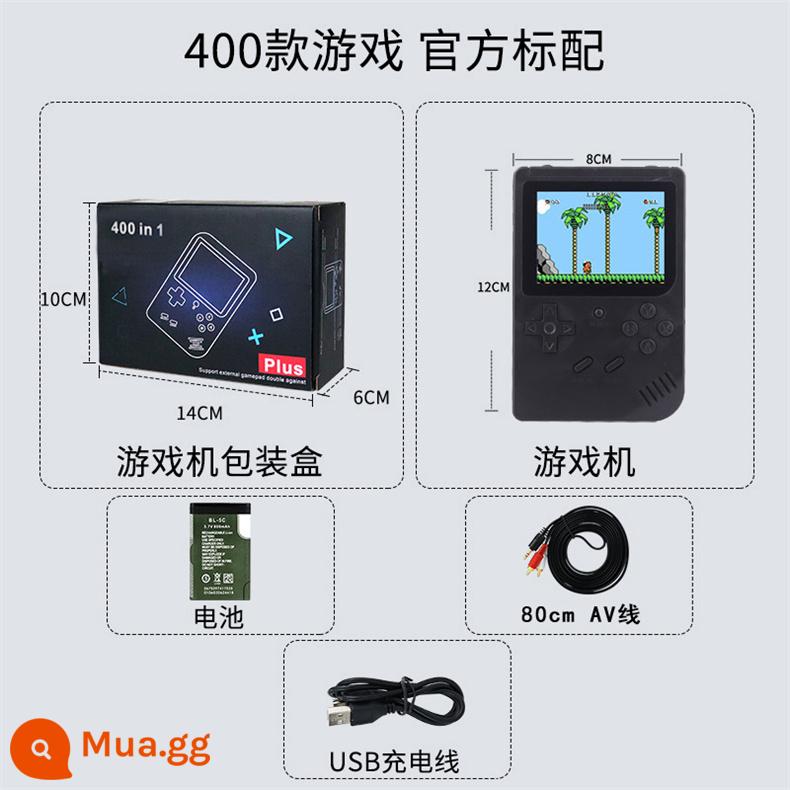 400 SUP PALM GAMING MÁY GAMING MÁY GAMING MỚI TUYỆT VỜI Cổ điển Double Mini Memorial Memories Memories Trò chơi đơn lẻ người đi qua Douayin Vụ nổ trẻ em máy chơi retro Shell - 400 Trò Chơi [Đen] Đơn + Dòng TV AV