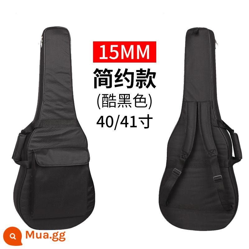 Đàn Guitar Túi 41 Inch 40 Inch 39 Inch 38 Inch Dân Gian Đàn Guitar Cổ Điển Túi Ba Lô Dày Túi Chống Nước Bao - (Túi đàn guitar tiêu chuẩn màu đen phổ biến cho kích thước 40 inch và 41 inch)