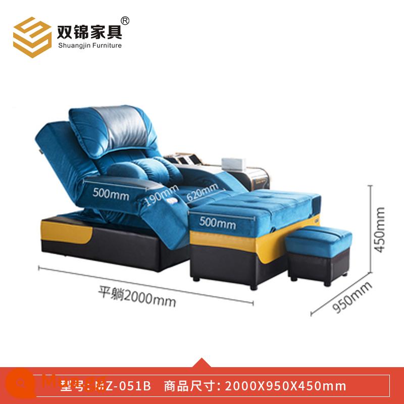 Cao Cấp Chân Ngâm Chân Điện Ngâm Chân Sofa Giường Massage Ngâm Chân Động Cơ Chống Bẹp Đầu Ghế K Bài Hát Mi Xông Hơi - MZ-051B màu xanh