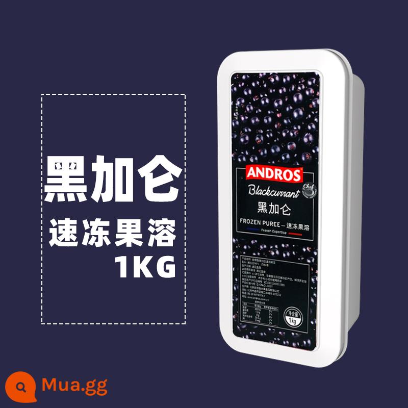 Andrew đông lạnh xay nhuyễn trái cây 1kg việt quất xoài dâu xay nhuyễn quả mâm xôi xay nhuyễn vải thiều bí ngô dừa xay nhuyễn - nho đen/cassis