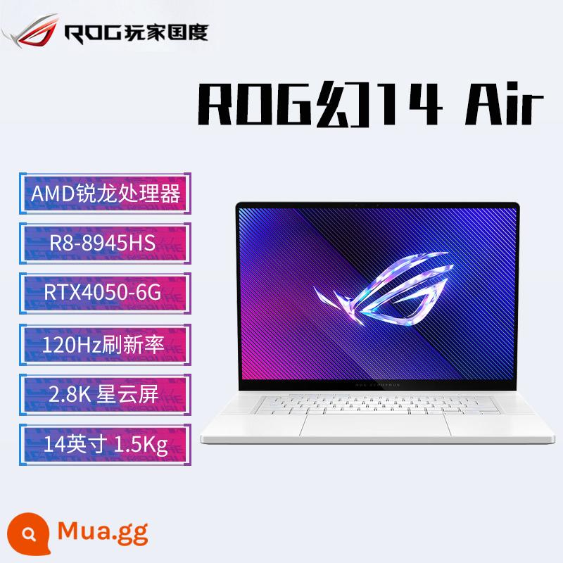 ROG Republic of Players Magic 14 Nebula Screen Magic 16 Designer 2023 Máy tính xách tay hiệu năng cao mỏng và nhẹ mới - New Magic 14Air/R9-8945HS/RTX4050/2.8K/Màn hình OLED/Trắng bạch kim