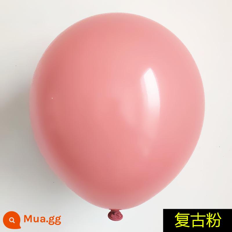 10 inch nhập khẩu tròn bong bóng cao su 10 màu tiêu chuẩn trang trí đám cưới vòm cưới sinh nhật bóng tiếp liệu - 10 miếng phấn retro (sản phẩm mới)