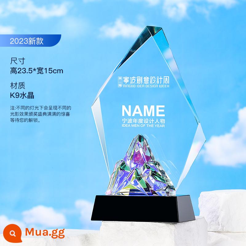 Crystal Trophy Tùy chỉnh Cuộc thi Hội nghị thường niên Pentagram High -New - Shusai 06