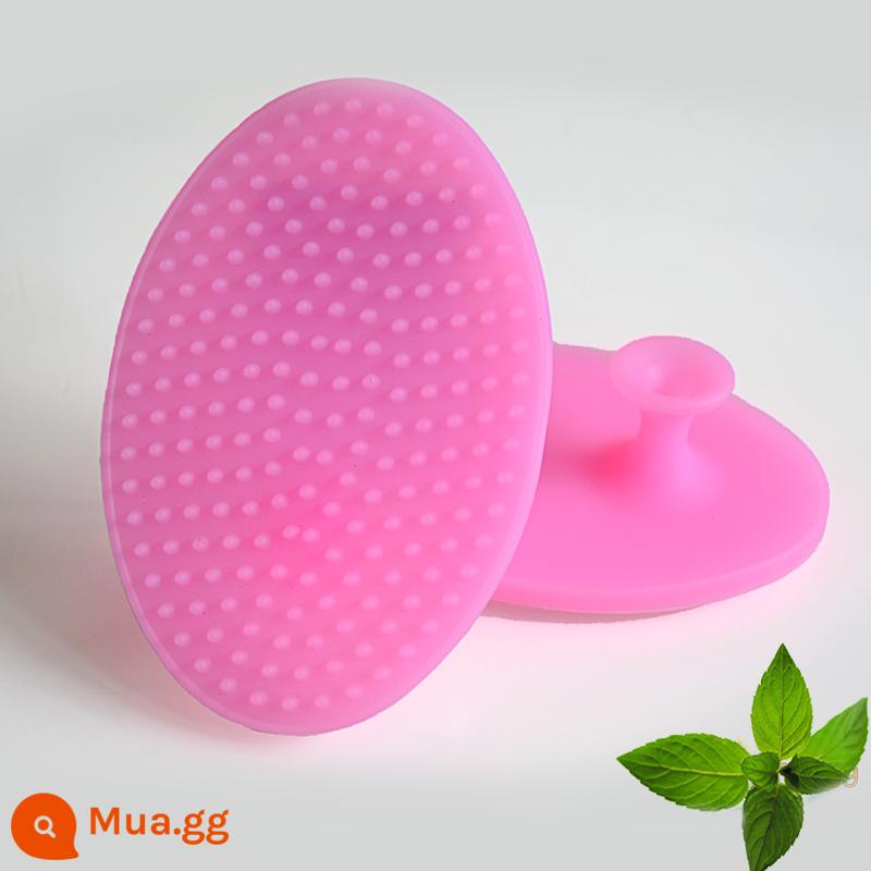 Bàn chải kinh tuyến silicone mềm cơ thể bàn chải làm đẹp nói chung năm yếu tố bàn chải gân đốt cháy mỡ bụng Bàn chải massage chân tại nhà - Kiểu thẻ ngón tay/hai màu hồng/tặng tinh dầu + sơ đồ huyệt đạo