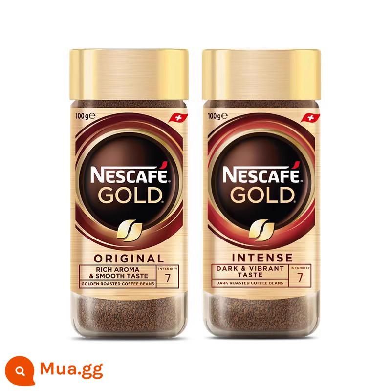 [Flagship Store] Nestle Gold Medal Bột cà phê đen chiết xuất lạnh hòa tan ở nhiệt độ thấp nhập khẩu Thụy Sĩ 100g - Nguyên bản 100g*1+ Giàu 100g*1