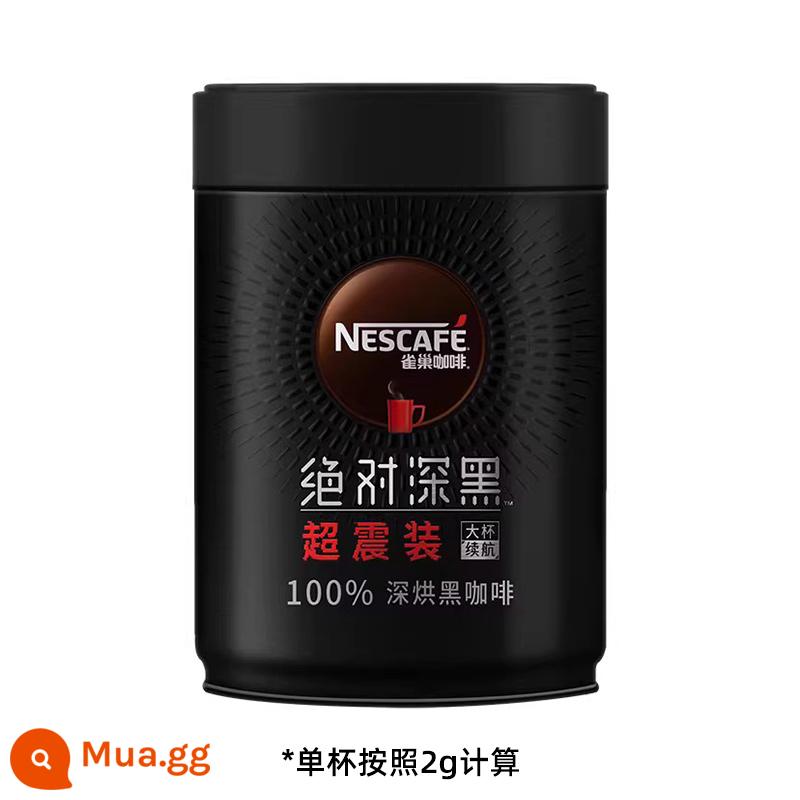 [Cửa hàng hàng đầu] Nestlé Tuyệt đối Dark Zero Sugar 0 Kem không sữa Cà phê đen Latte hòa tan kiểu Mỹ rang đậm - Tuyệt đối đen lon 200g (khoảng 100 cốc)