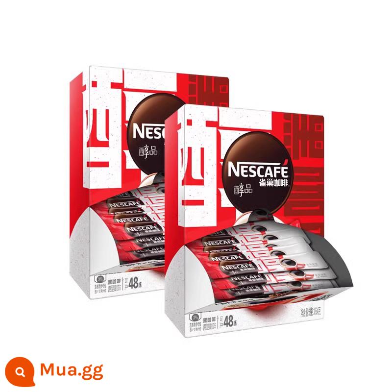 [Flagship Store] Bột Cà Phê Đen Hòa Tan Nestle Alcohol Mỹ Bột Nướng Latte Ít Béo 48 Gói - Cà phê cao cấp 1,8g*48 thanh, 2 hộp