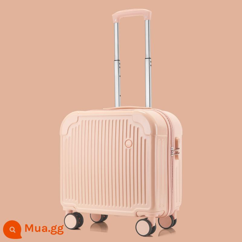 Nhỏ 18 inch hành lý nữ ánh sáng nội trú xe đẩy trẻ em im lặng đa năng bánh xe đi công tác khoảng cách ngắn vali 20 - quả anh đào