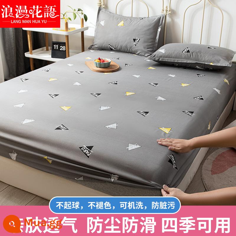 Ga trải giường cố định một mảnh cotton giặt sạch chống trượt ga trải giường Simmons bao gồm tấm ga trải giường bảo vệ chống bụi - Thời trang đơn giản - nên lấy hai mảnh và thay đổi chúng