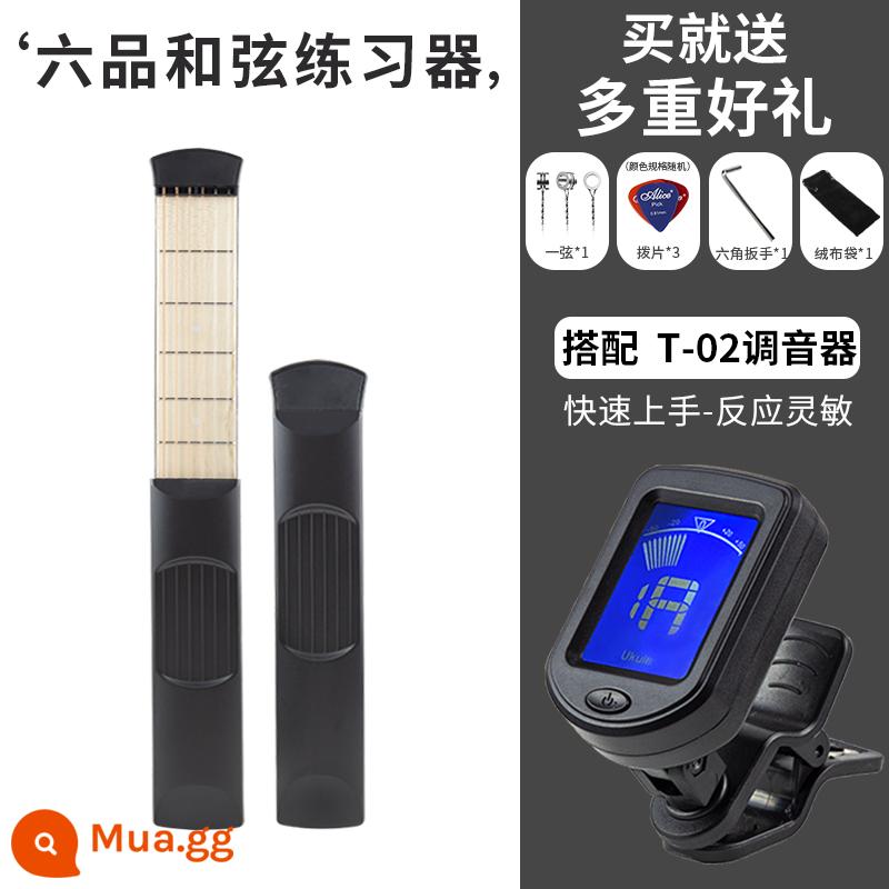 Đàn Guitar Thực Hành Bỏ Túi Đàn Guitar Di Động Tay Chuyển Đổi Hợp Âm Công Cụ Luyện Tập Ngón Tay Tăng Cường Ngón Tay Huấn Luyện - Phím đàn thứ sáu (tặng) + bộ chỉnh đàn guitar