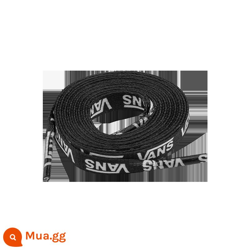 Vans Vance cặp đôi nam nữ chính thức dây giày in LOGO phong cách đường phố cổ điển (dài 91CM) - đen trắng