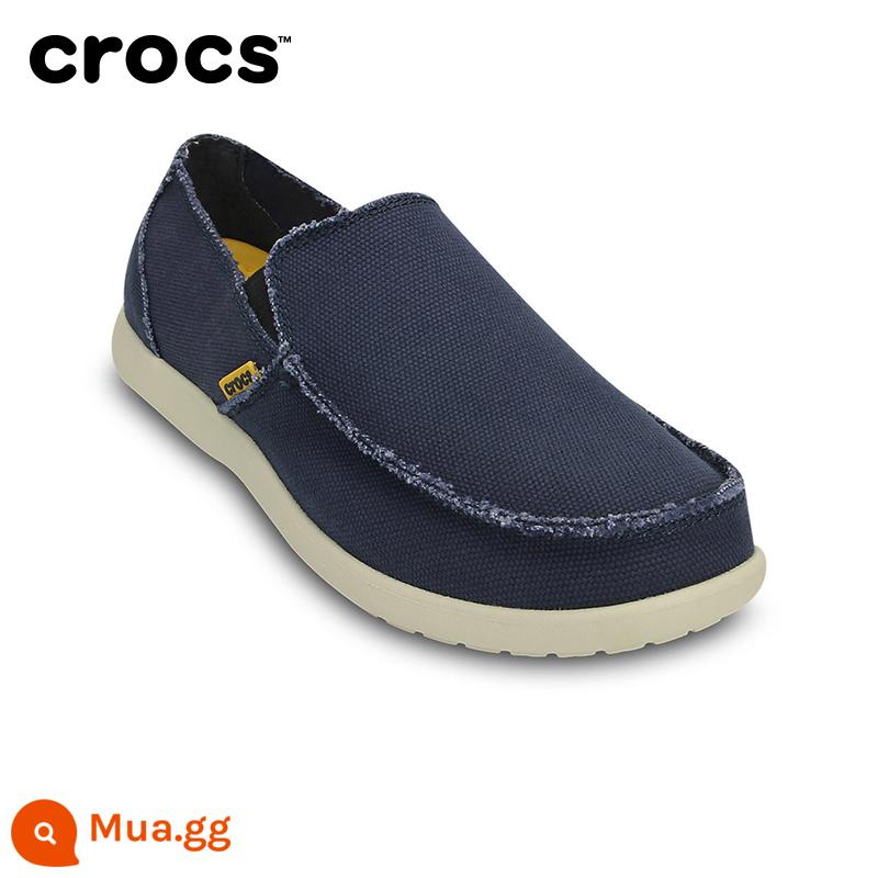 Giày thể thao ngoài trời CrocsCRORS giày lười nam vải bố Slip on Santa Cruz|10128 - Đen/Kaki-062