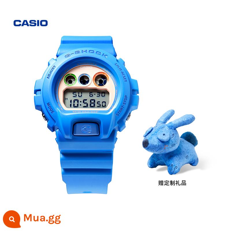 Cửa hàng hàng đầu của Casio 2023 Năm Quý Mão liên kết hộp quà xu hướng đồng hồ dễ thương CASIOG-SHOCK BABY-G - DW-6900MTSS22-2PFM