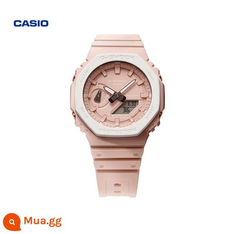 [Wang Hedi cùng phong cách] casio flagship store dòng đồng hồ HỒNG thời thượng dành cho nam và nữ CASIOG-SHOCK - Hộp quà tặng đá cầu GA-2110SL-4A7PFP