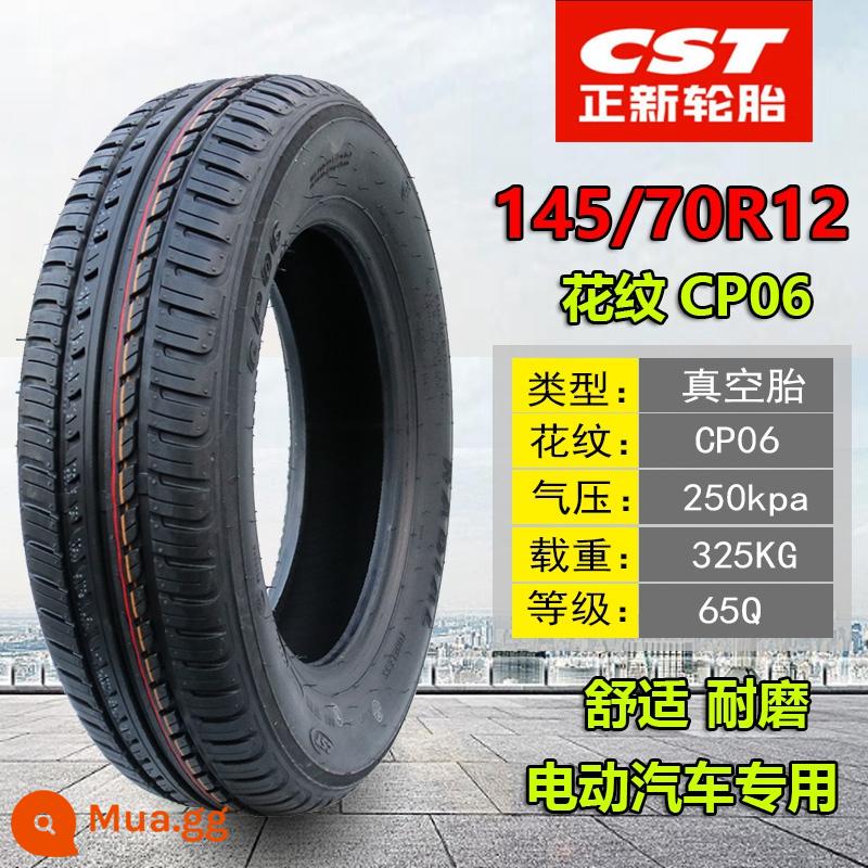 Lốp xe điện Zhengxin Chaoyang 135/145/155/165/175/60/70R12R13R14 lốp không săm - Lốp không săm Zhengxin 145/70R12 CP06