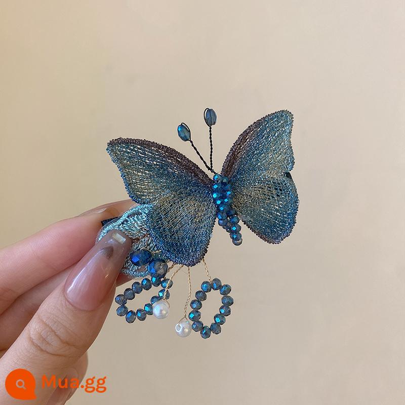 Fairy Butterfly ~ thiết kế tinh tế kẹp tóc sau gáy của phụ nữ kẹp cao cấp kẹp cá mập khí chất lớn - Kẹp mỏ vịt bay đĩa - khoảng 6cm