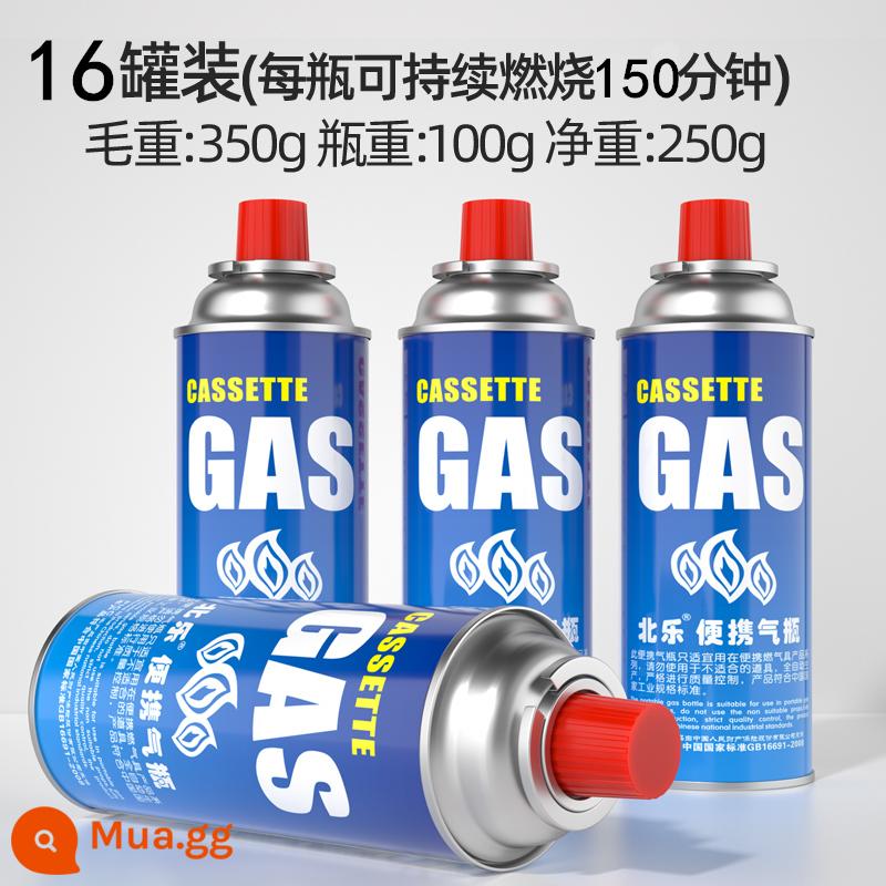 Lò Cassette bình gas bình gas butan ngoài trời xách tay thẻ từ chính hãng bình gas hóa lỏng bình gas gas - 16 bình gas (250g/bình) dành cho khách hàng khách sạn