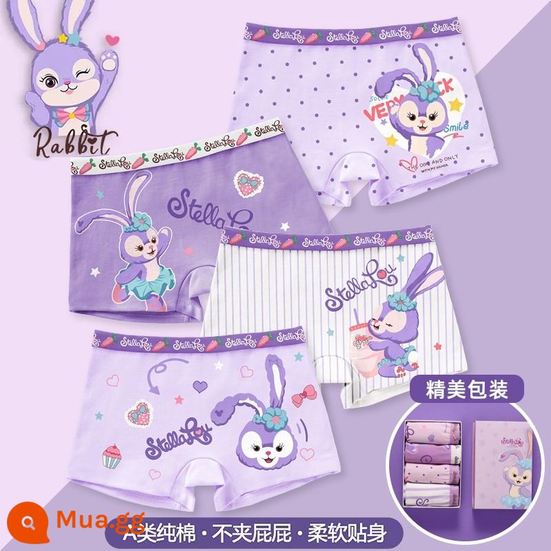 Quần lót bé gái, quần sịp cotton trẻ em, quần sịp võ sĩ Kuromi 100% cotton cho bé gái, quần đùi boxer cho bé - Thuộc về sao*