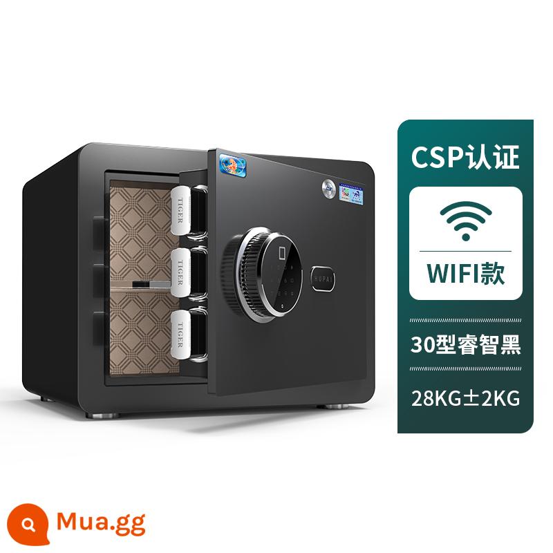 Tiger Flagship Store An toàn CSP Bảo mật được chứng nhận 30/40CM Trang chủ WiFi không dây nhỏ Mật khẩu vân tay an toàn Chống trộm Kẹp toàn thép Hàng nghìn tủ quần áo trên tường Văn phòng nhỏ vô hình - Chứng nhận bảo mật CSP-Chiều cao 30CM-Màu đen thông minh (Mẫu WiFi) Miễn phí khóa