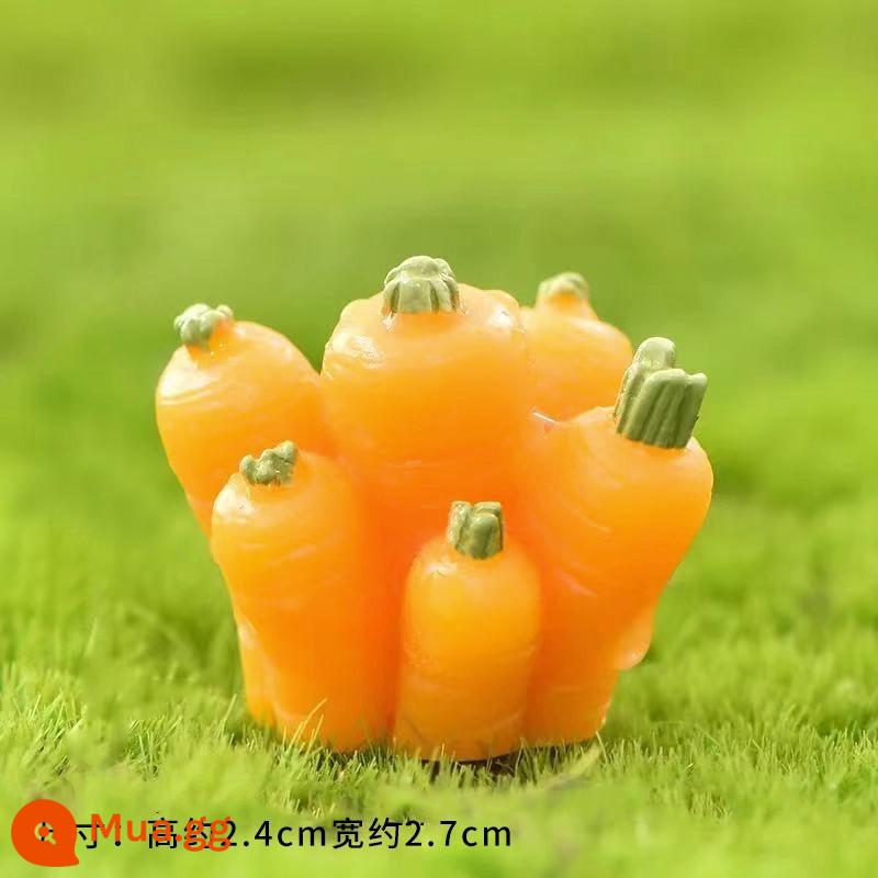 Lưới Thỏ Đỏ Trang Trí Bánh Mini Thỏ Trắng Cà Rốt Mục Vụ Thỏ Thỏ Bánh Thẻ Cắm - Đồ trang trí bằng nhựa - 10 củ cà rốt