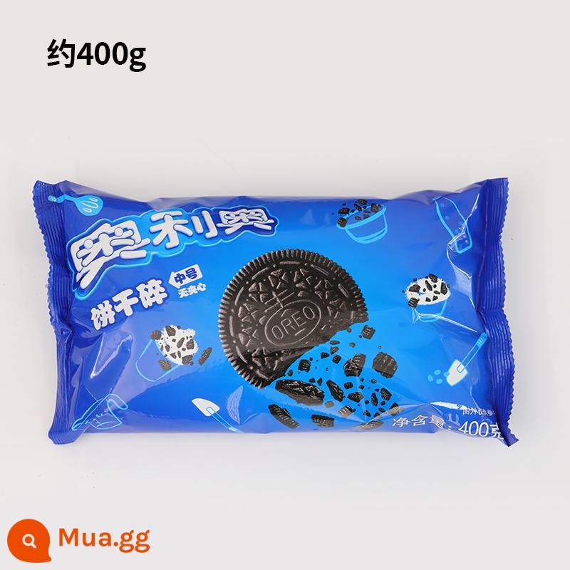 Snow Mei Niang làm đầy vụn bánh quy Oreo 400g gỗ trấu cốc bột bánh quy Kraft vụn bánh quy nguyên liệu làm bánh - Bánh quy Oreo 400g