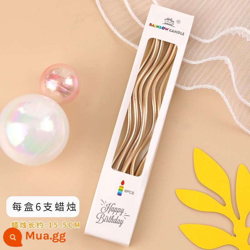 Tanabata Lễ Tình Nhân Làm Bánh Trang Trí Lưới Đỏ Bóng Phát Sáng Gấu Vật Trang Trí Lời tỏ tình tình yêu Plug-in - Màu sâm panh Curve 10 hộp