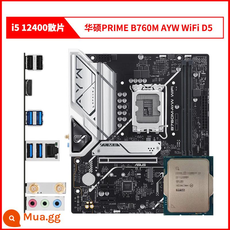 Bộ bo mạch chủ CPU phân tán Inteli5 12400 i512400 12400 với MSI ASUS B660H610 - chip rời i5 12400 + ASUS PRIME B760M AYW WiFi DDR5