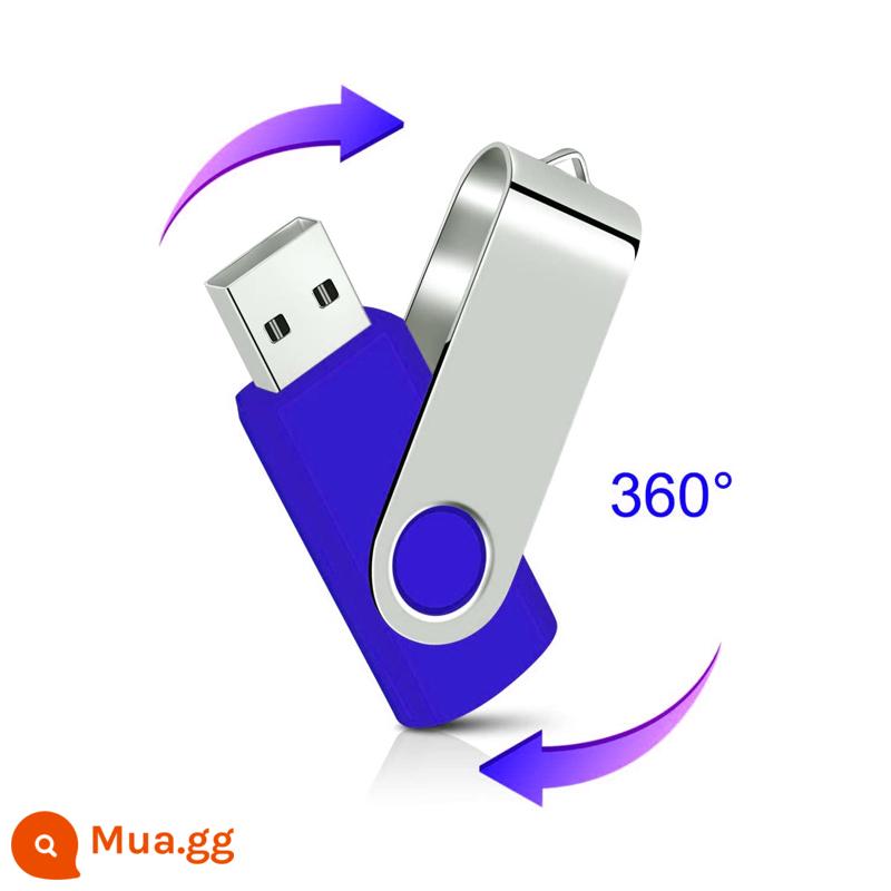 Ổ Đĩa Flash USB 128G Tùy Chỉnh Tốc Độ Cao USB Di Động Máy Tính Ô Tô Sáng Tạo Âm Thanh Tivi Mini 64Gb Ổ Đĩa Flash 32 - ⑧g màu xanh lam