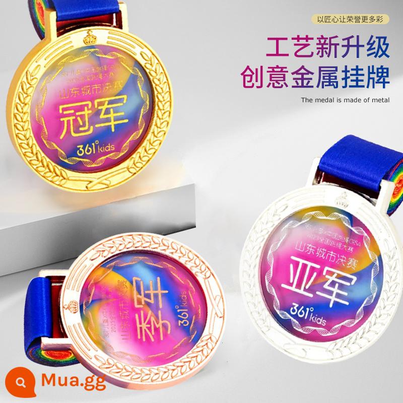 Huy chương pha lê tùy chỉnh trò chơi marathon bóng đá bóng rổ bóng bàn cầu lông kính kim loại nhỏ niêm yết tùy chỉnh - Huy chương tai lúa mạch