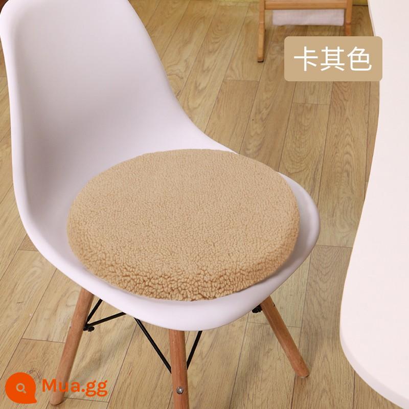 Bông và vải lanh đệm futon dày tròn phong cách Nhật Bản ban công bay cửa sổ sàn lười chiếu tatami đệm phòng ngủ đệm đệm - Kaki (nhung nhung Shu nâng cấp)