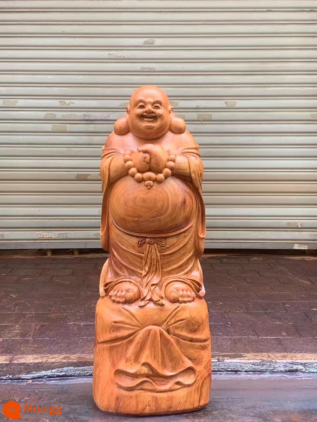 Red Bean Suska Eagle Maitreya Guan Gong Guan Guan Guanyin như ya Baeen chạm khắc chiến dịch điều khiển bằng gỗ nụ cười Phật - Gỗ cẩm lai (Gong Xi Fa Cai) dài 50 rộng 40 cao 133