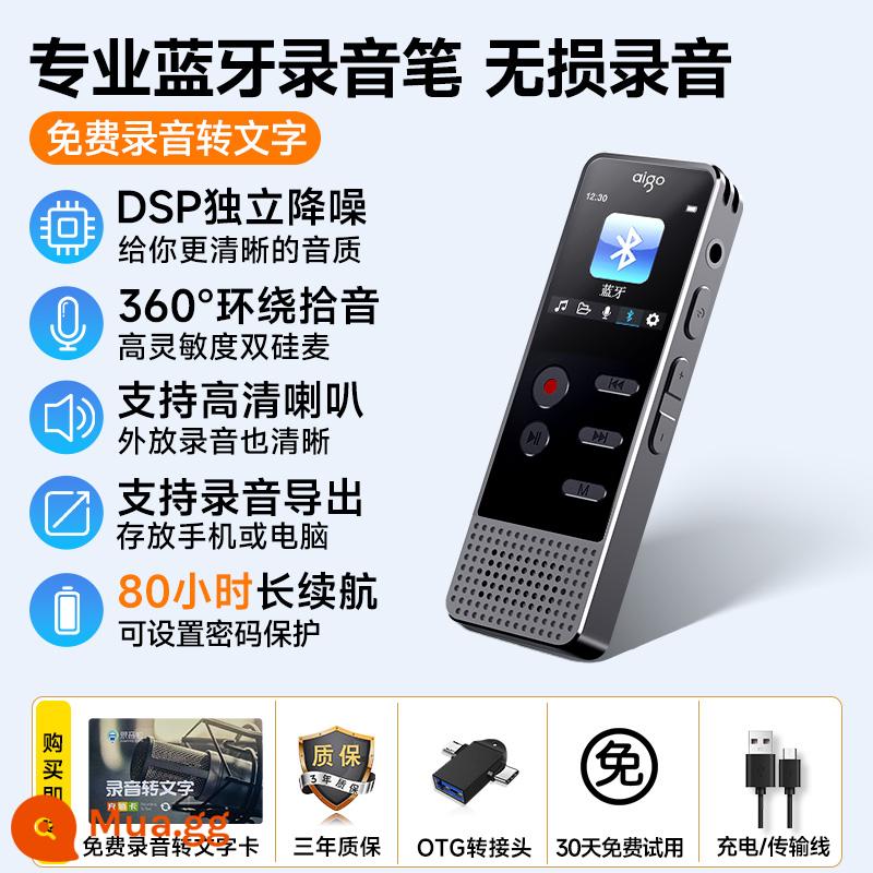 Bút ghi âm Bluetooth Patriot chuyên nghiệp tạo tác giảm tiếng ồn độ nét cao cho sinh viên trong lớp với hỗ trợ thiết bị di động dung lượng lớn - Máy ghi âm Bluetooth thời lượng pin dài 80 giờ