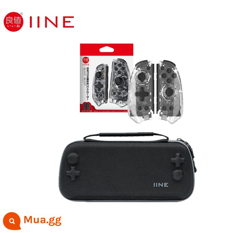 Giá trị tốt Nintendo Switch Joycon trái và phải Pokémon Zhu Zilian Hai người để trở thành một tay cầm ưu tú hai người - Tay cầm nhỏ bên trái và bên phải trong suốt có giá trị tốt-túi đựng 566+