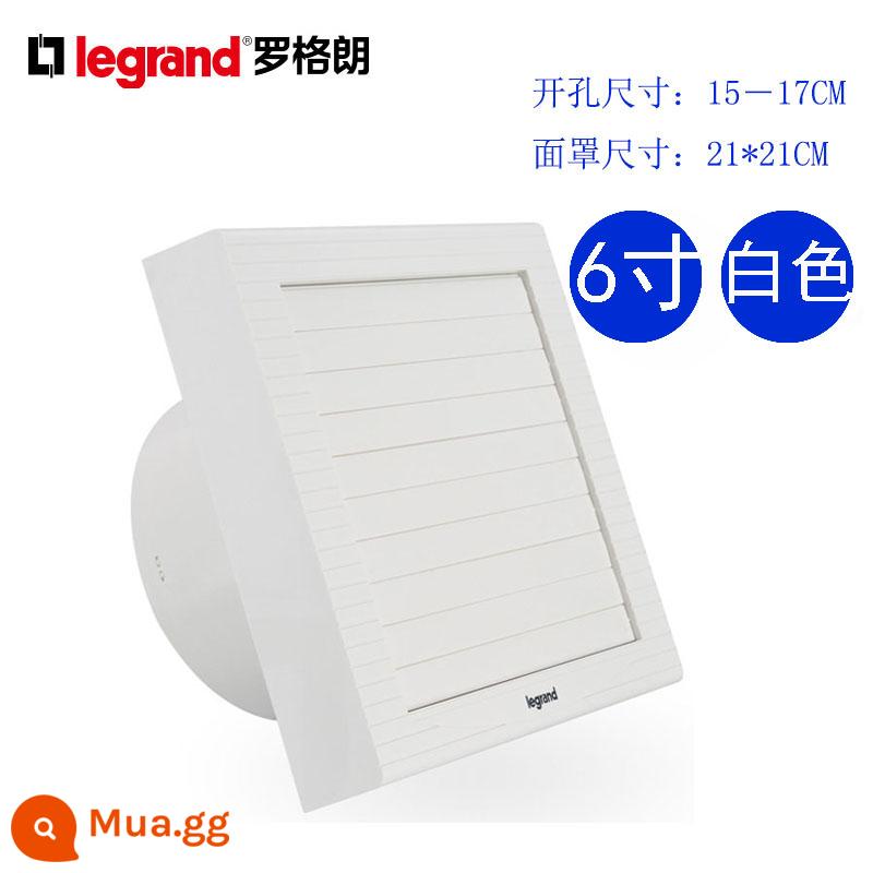 Quạt thông gió TCL Legrand 68 inch cửa gió điện mạnh câm tường kính cửa sổ nhà bếp và phòng tắm quạt thông gió chống thấm nước - Mặt nạ cửa điện 6 inch, khoan 150 ~ 170MM