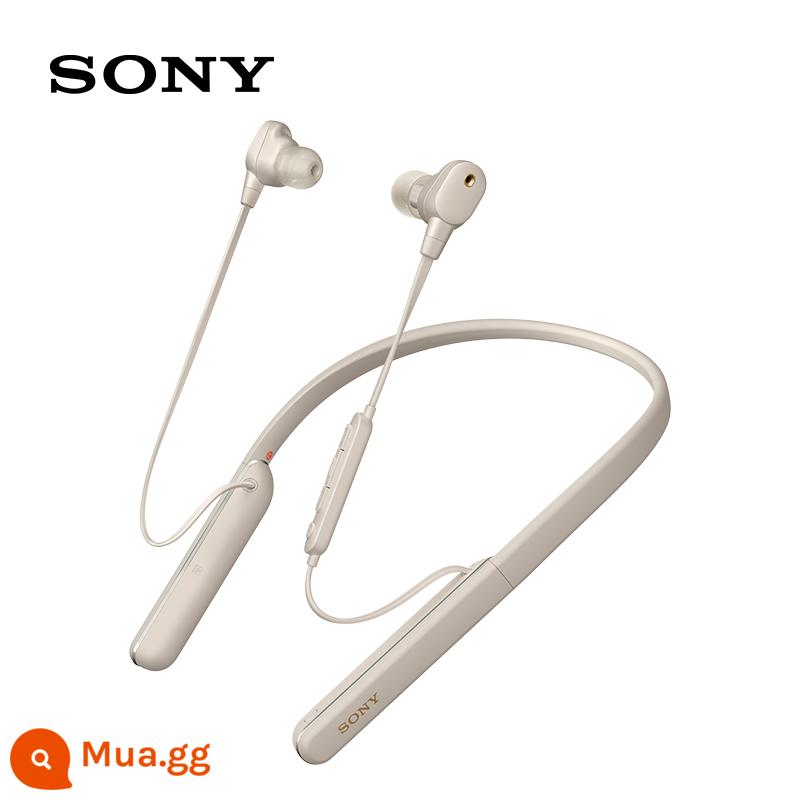 Tai nghe chống ồn in-ear độ phân giải cao đeo trên cổ Sony/Sony WI-1000XM2 với khả năng giảm tiếng ồn thông minh - bạc bạch kim