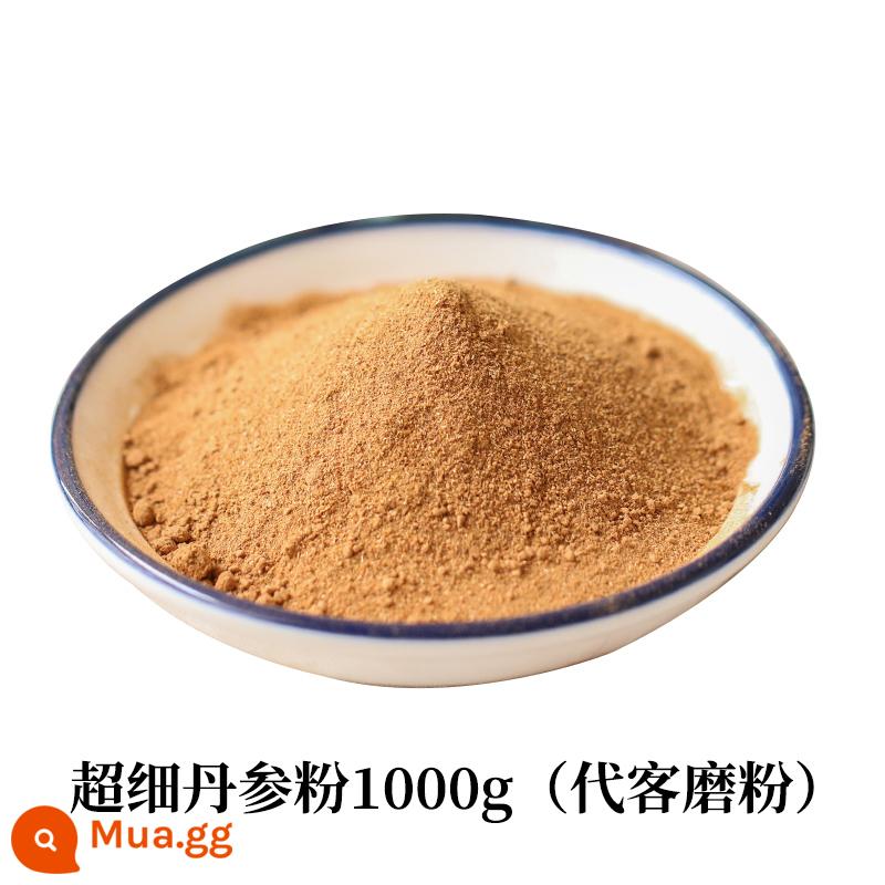 Zhongjiang danshen 500g thuốc thảo dược Trung Quốc màu tím đích thực danshen lát trà nước trà bột danshen siêu mịn cao cấp không hoang dã - Bột Salvia siêu mịn 1000g (xay cho khách)